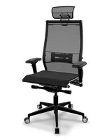 Samurai Black Edition New L2-9D chair, three-quarter view