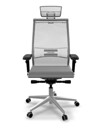 Samurai S-3 aramid mesh ergonomic office chair in white