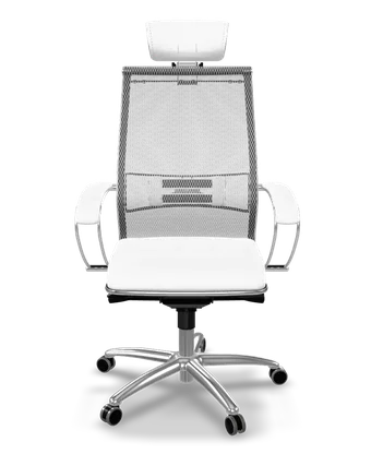 Samurai SL-2 aramid mesh + eco-leather ergonomic office chair in white