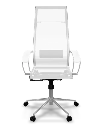 ErgoLife Set 7 mesh ergonomic office chair in white