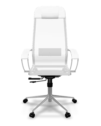 ErgoLife Set 4 mesh ergonomic office chair in white