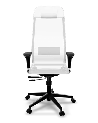 ErgoLife Set 4 mesh ergonomic office chair in white