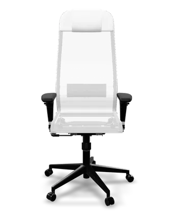 ErgoLife Set 4 mesh ergonomic office chair in white