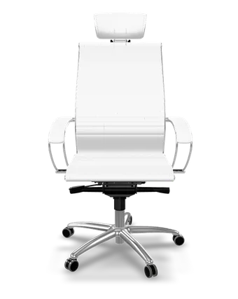 Samurai K-2 eco-leather ergonomic office chair in white