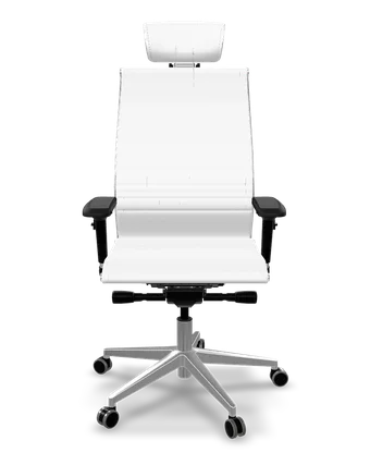 Samurai K-3 eco-leather ergonomic office chair in white