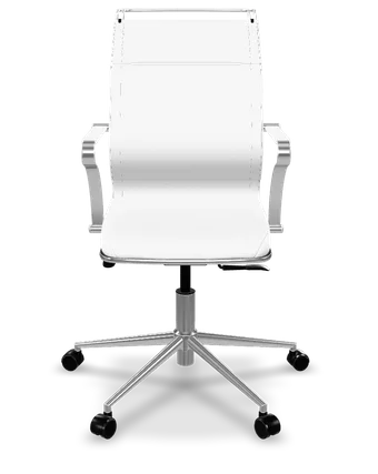 ErgoLife Sit Well M3-192 eco-leather ergonomic office chair in white
