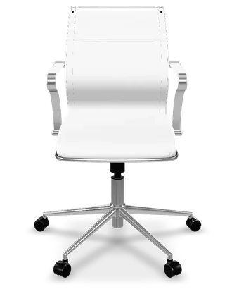 ErgoLife Sit Well M4-192 eco-leather ergonomic office chair in white