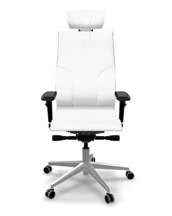 Samurai B2-10 eco-leather ergonomic office chair in white