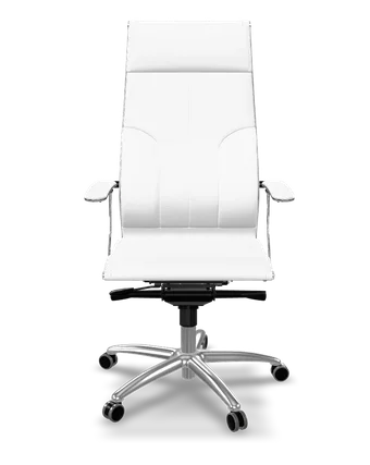 Samurai L1-10 eco-leather ergonomic office chair in white