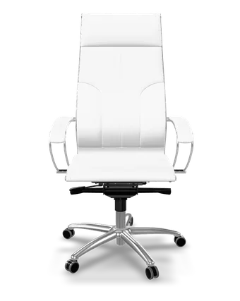Samurai L1-10 eco-leather ergonomic office chair in white