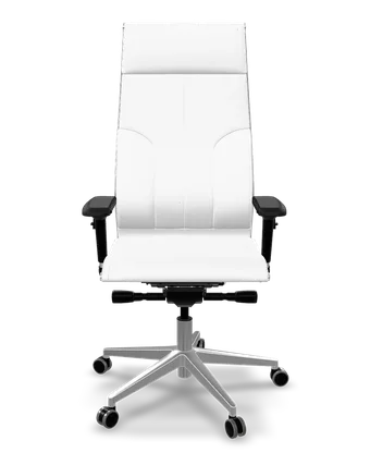 Samurai L1-10 eco-leather ergonomic office chair in white