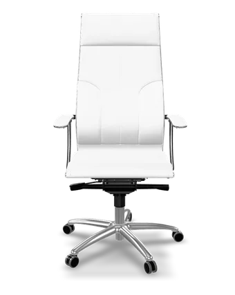 Samurai L1-10 eco-leather ergonomic office chair in white