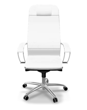 Samurai KL-1 eco-leather ergonomic office chair in white