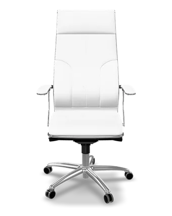 Samurai L1-11 eco-leather ergonomic office chair in white