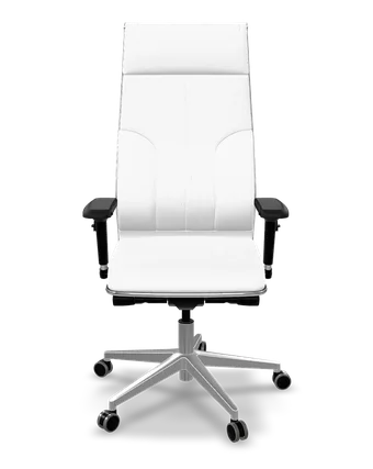 Samurai L1-11 eco-leather ergonomic office chair in white