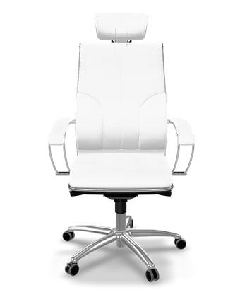 Samurai L2-11 eco-leather ergonomic office chair in white